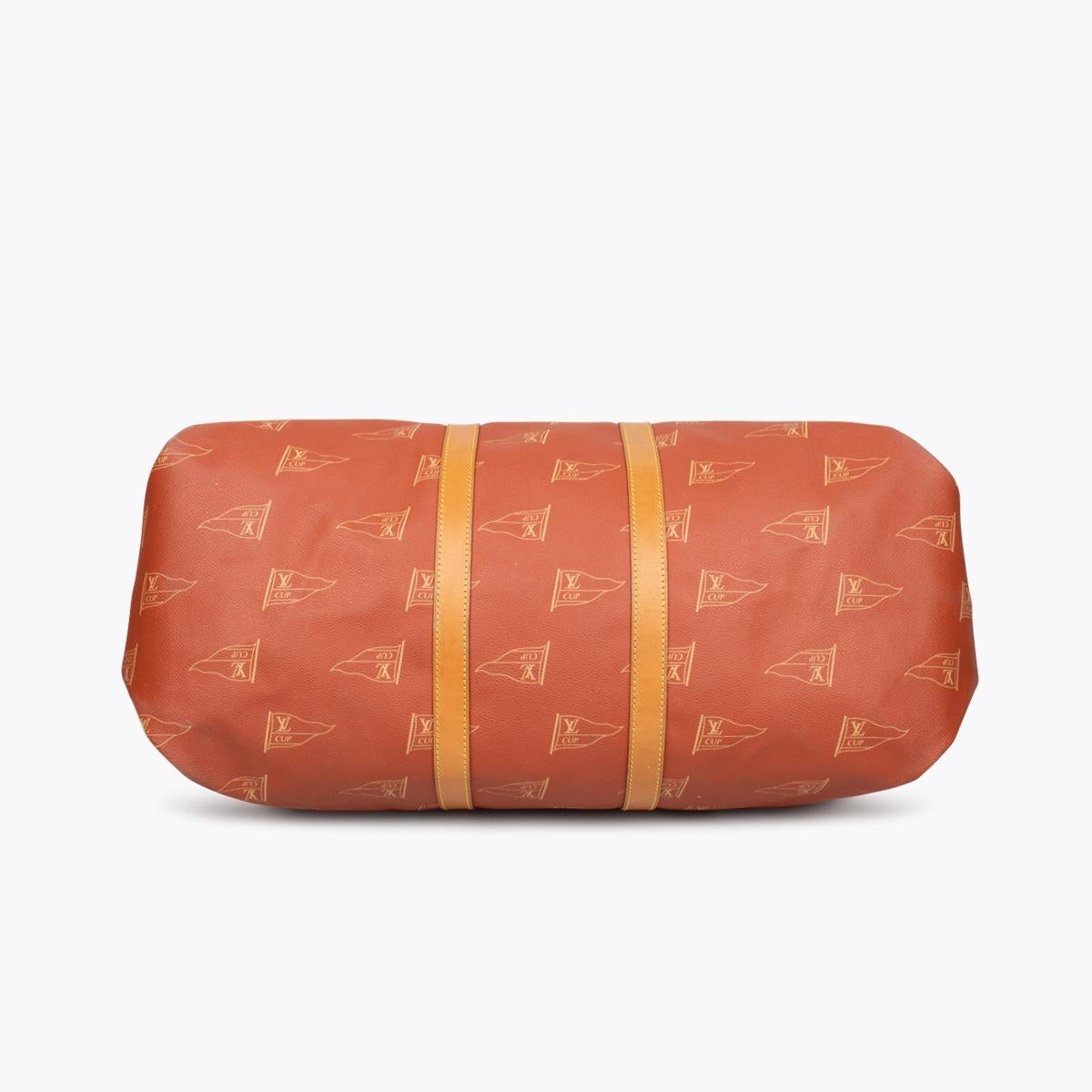 Orange Louis Vuitton America's Cup Duffle Bag