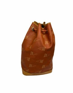 Louis Vuitton America's CUP LE Bucket Bag in Orange Canvas with Cowhide
