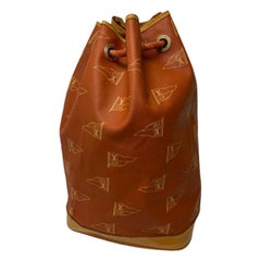 Louis Vuitton America's CUP LE Bucket Bag in Orange Canvas with Cowhide