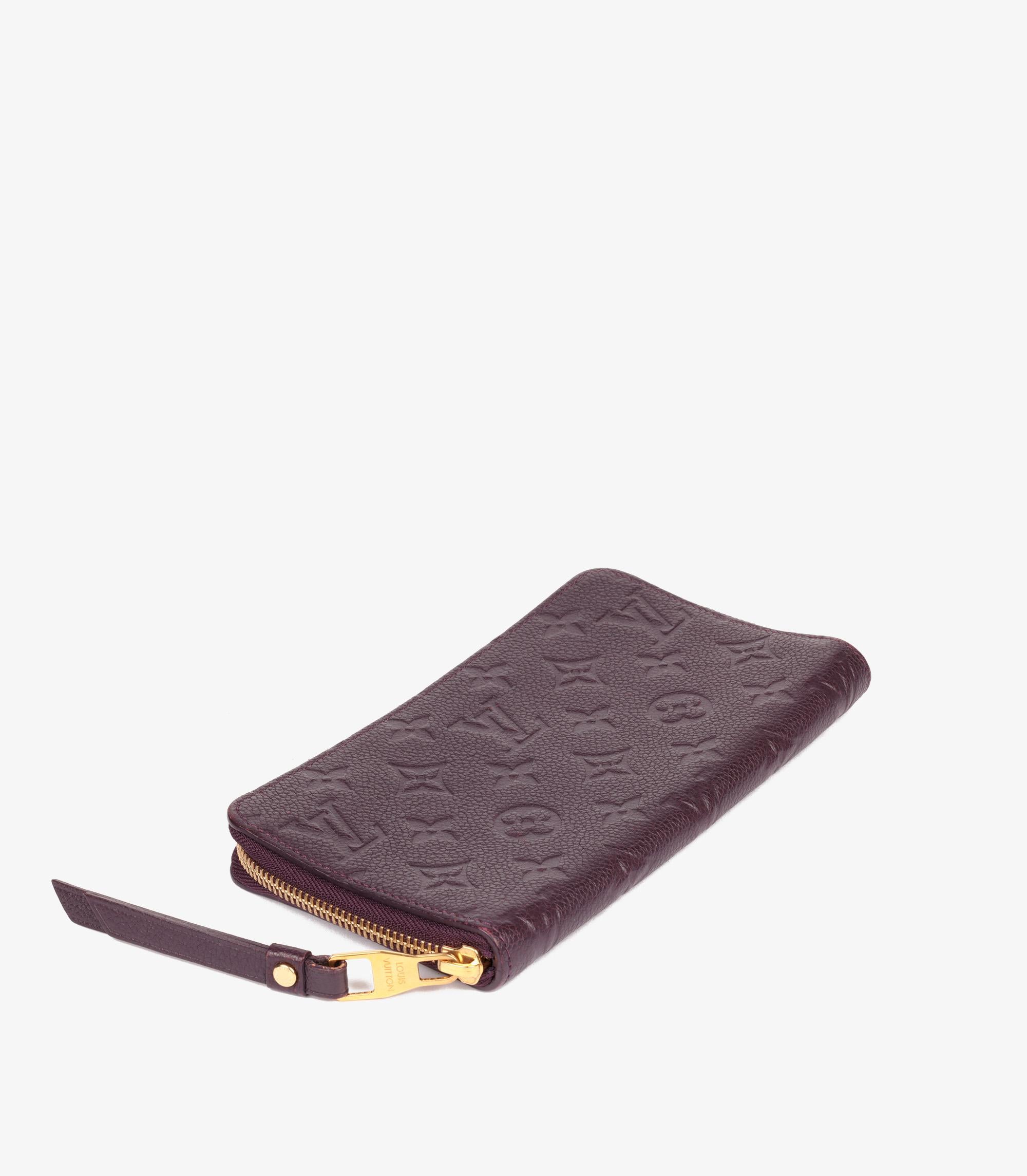 Louis Vuitton Amethyst Monogram Empreinte Zippy Wallet

Brand- Louis Vuitton
Model- Zippy Wallet
Product Type- Wallet
Serial Number- SP****
Accompanied By- Louis Vuitton Dust Bag
Colour- Amethyst
Hardware- Gold
Material(s)- Empreinte