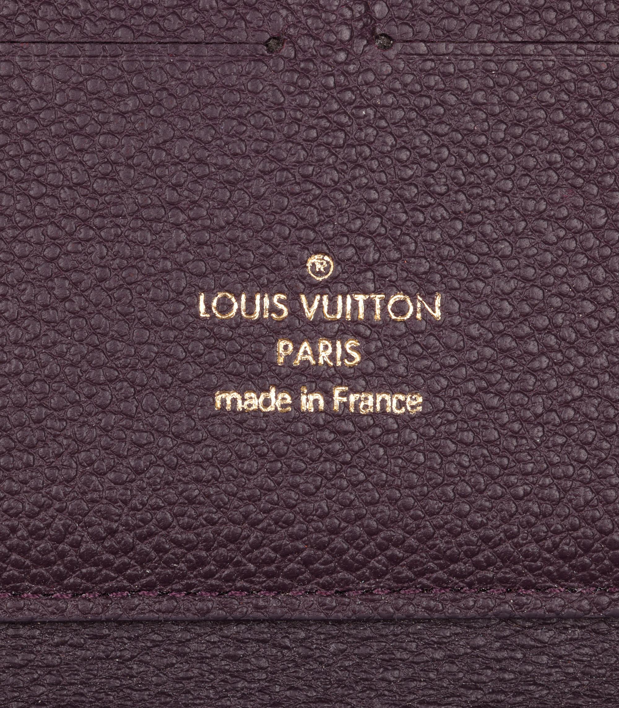 Louis Vuitton Amethyst Monogram Empreinte Zippy Wallet In Excellent Condition In Bishop's Stortford, Hertfordshire