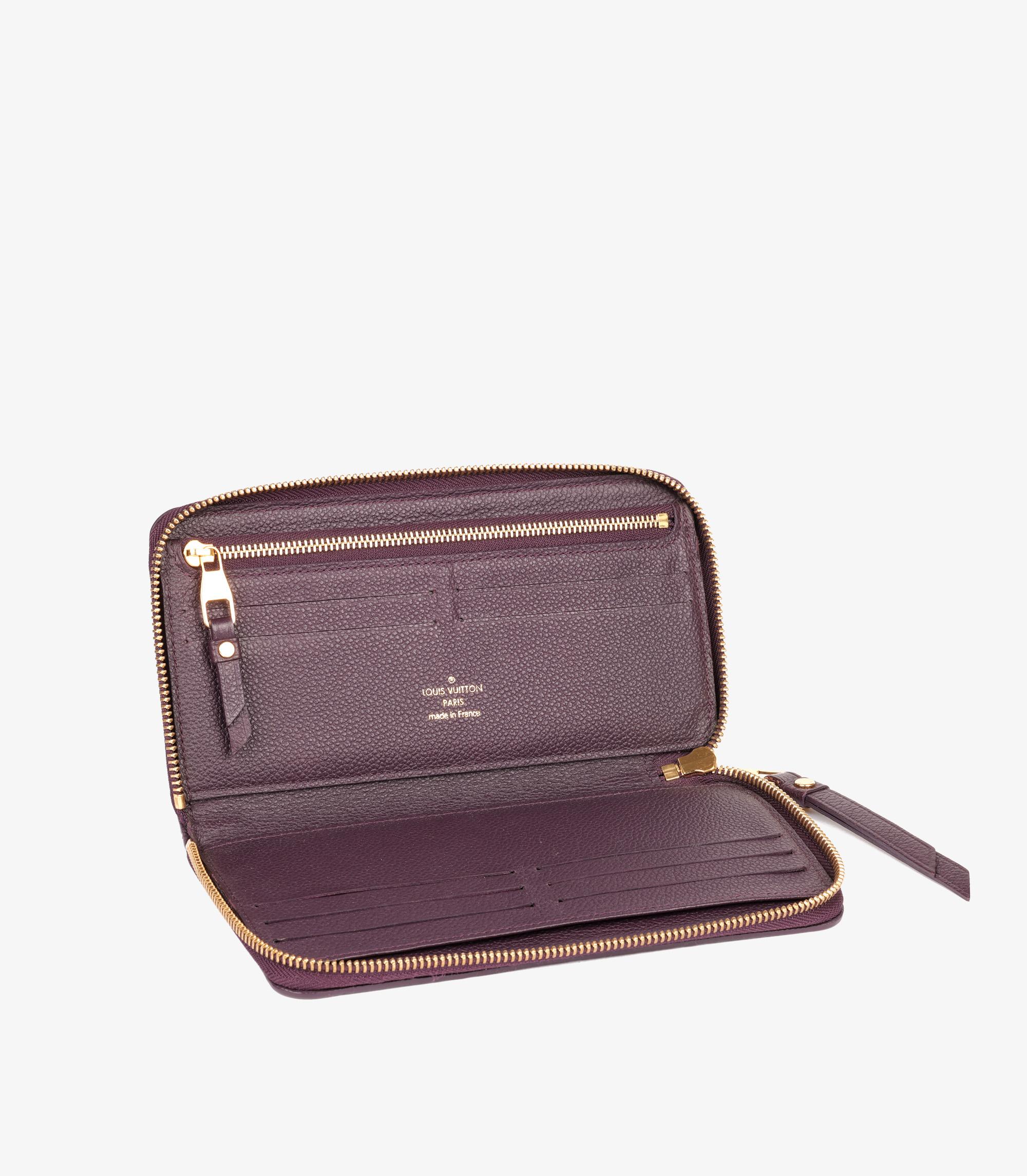 Women's Louis Vuitton Amethyst Monogram Empreinte Zippy Wallet