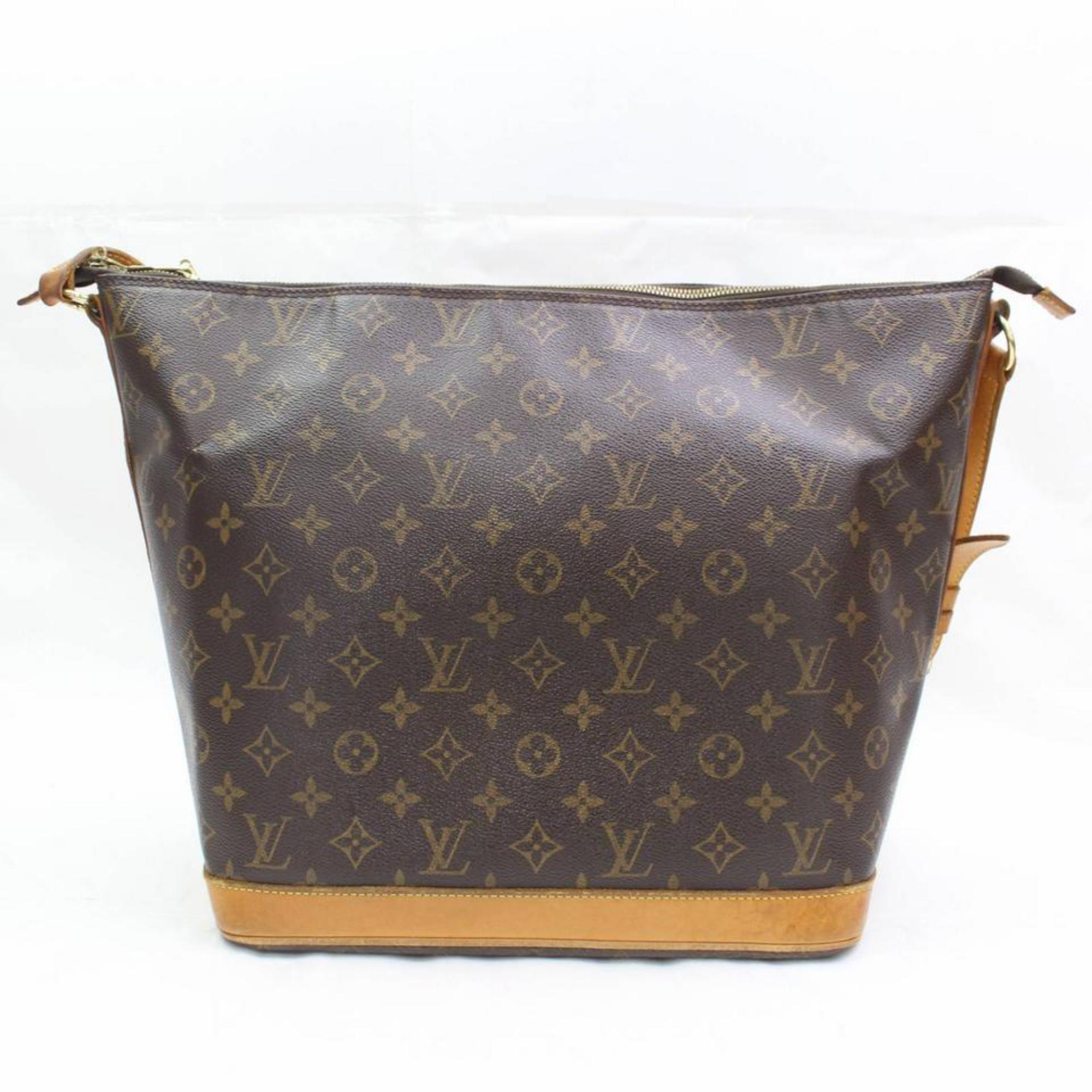 Louis Vuitton Amfar Sharon Stone Three 867466 Brown Coated Canvas Shoulder Bag For Sale 1