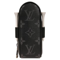 Louis Vuitton Andrews Golf Kit Schwarz Grau Lv Logo Monogram Eclipse Zip Pouch