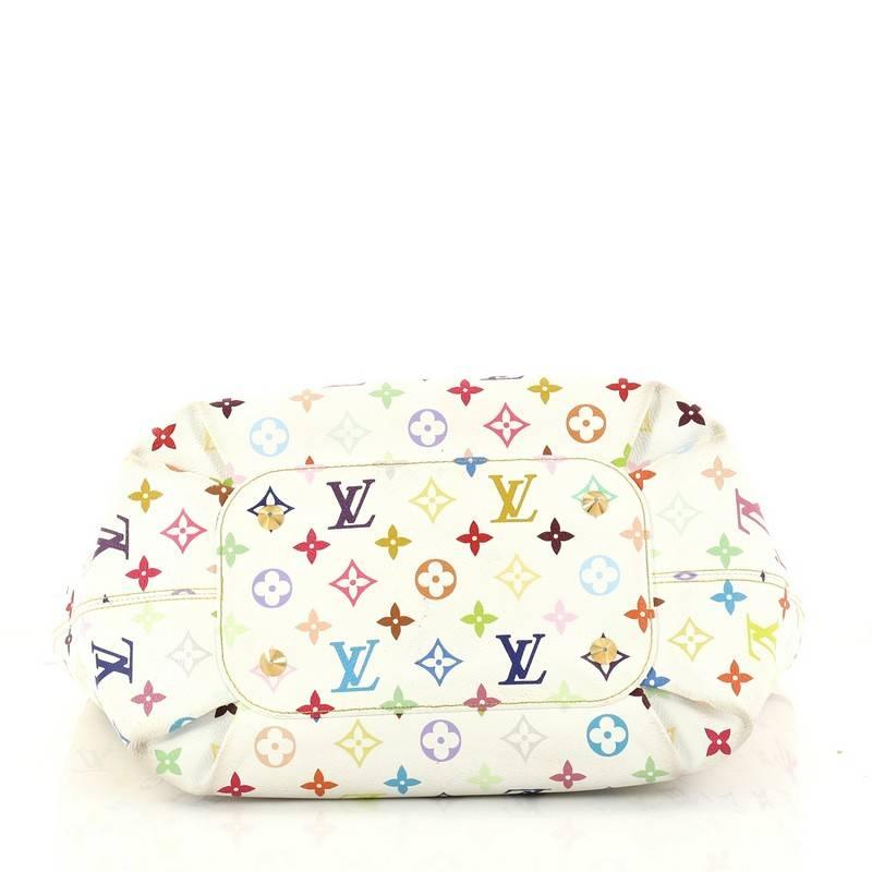 Beige Louis Vuitton Annie Handbag Monogram Multicolor GM