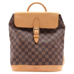 Vintage Louis Vuitton Anniversary Centenaire Damier Ebene Arlequin Soho Backpack N99038