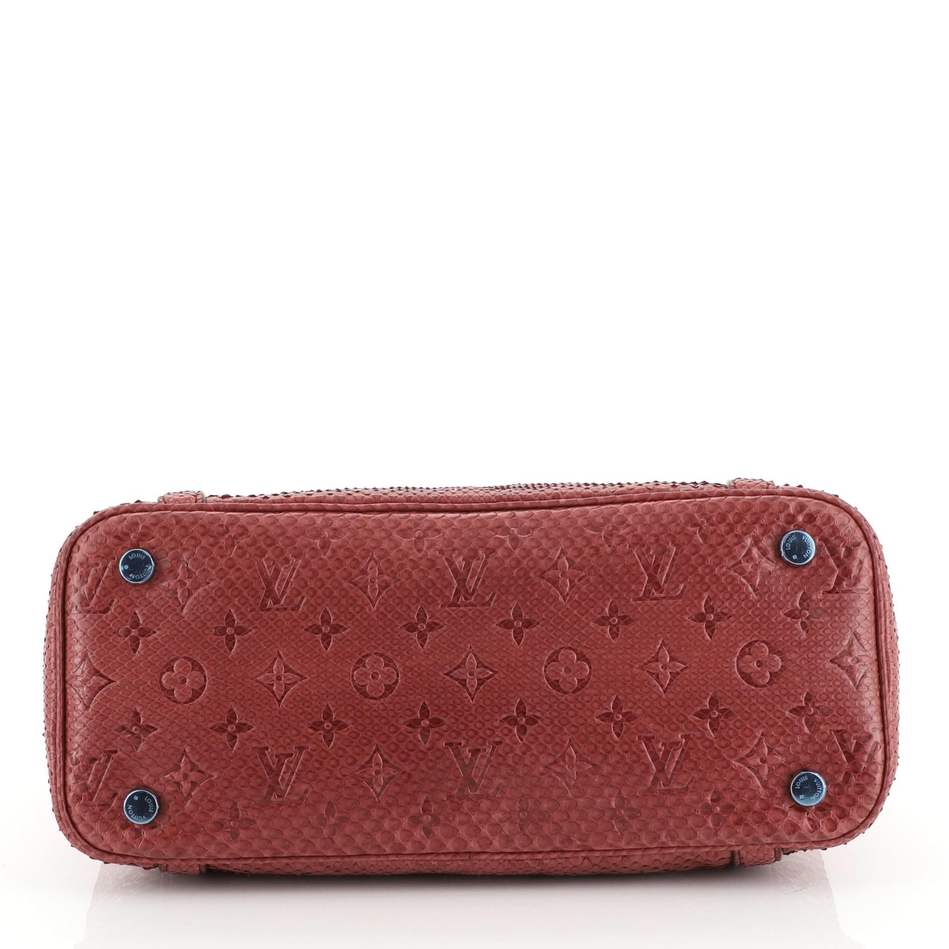Louis Vuitton Antheia Ixia Handbag Python PM In Good Condition In NY, NY