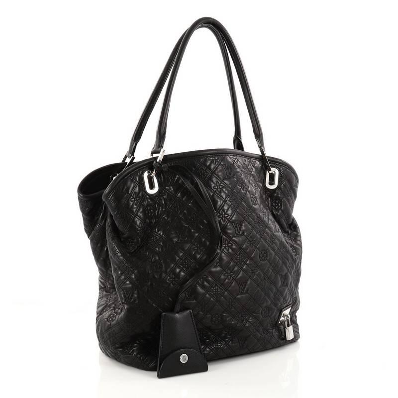 Black Louis Vuitton Antheia Lilia Handbag Leather GM
