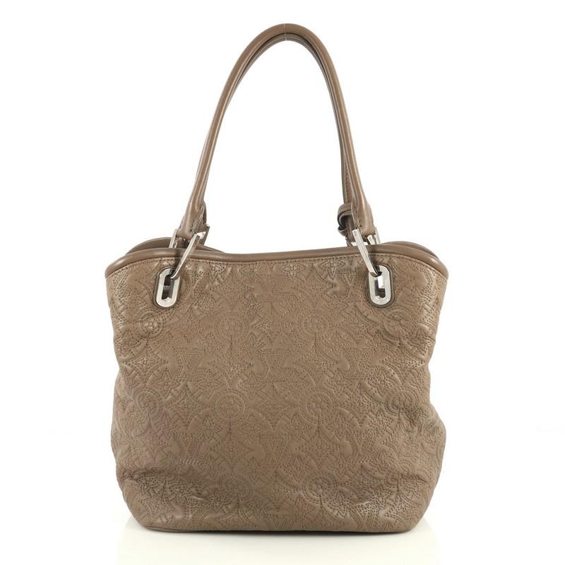 Brown Louis Vuitton Antheia Lilia Handbag Leather PM