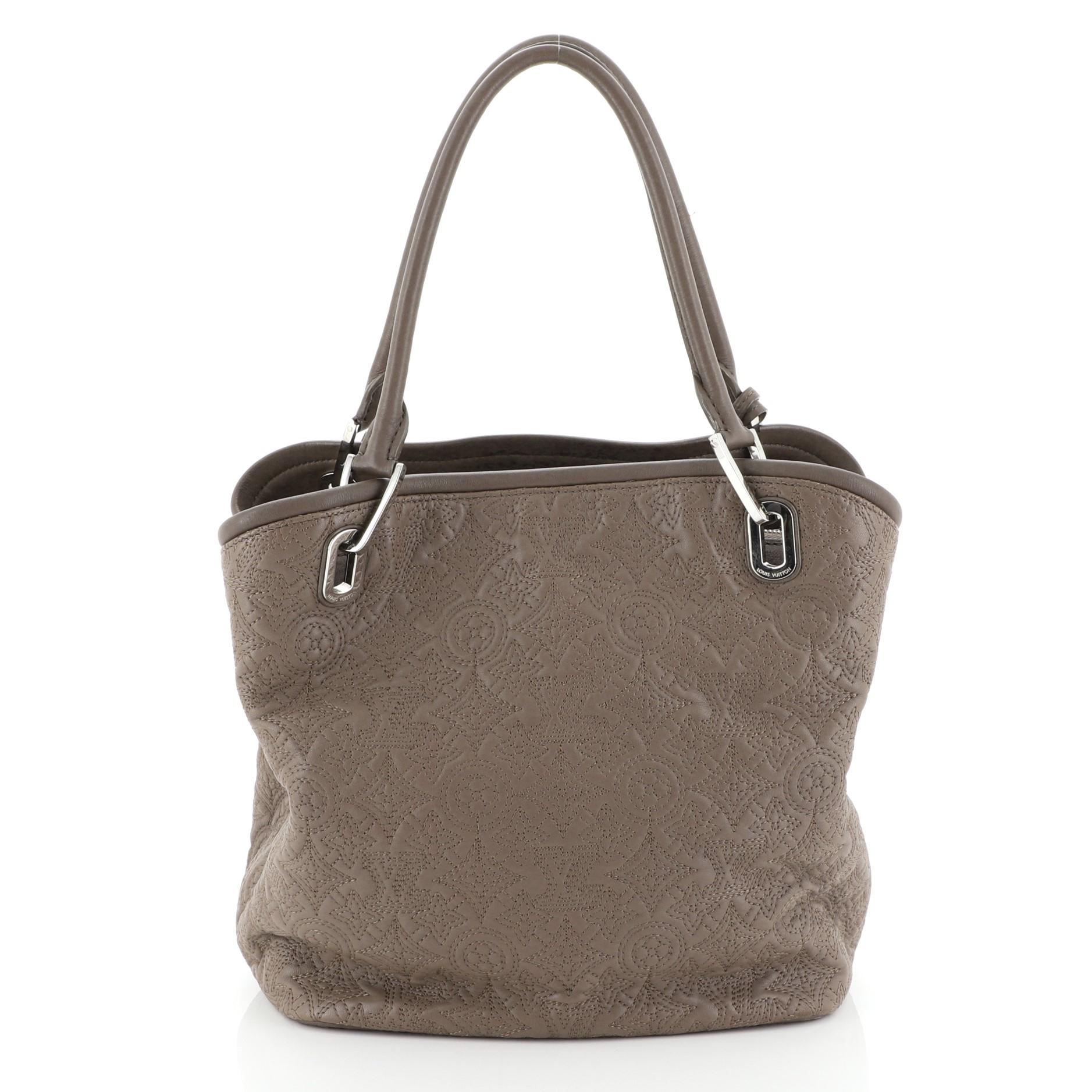 Gray Louis Vuitton Antheia Lilia Handbag Leather PM 
