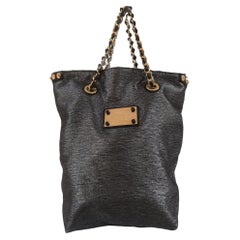 Louis Vuitton Anthracite gold studs shoulder handle bag