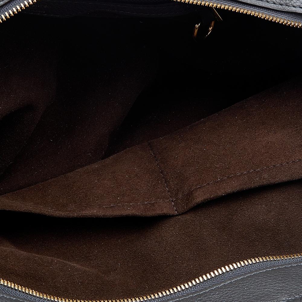 Louis Vuitton Anthracite Mahina Leather Stellar GM Bag 4