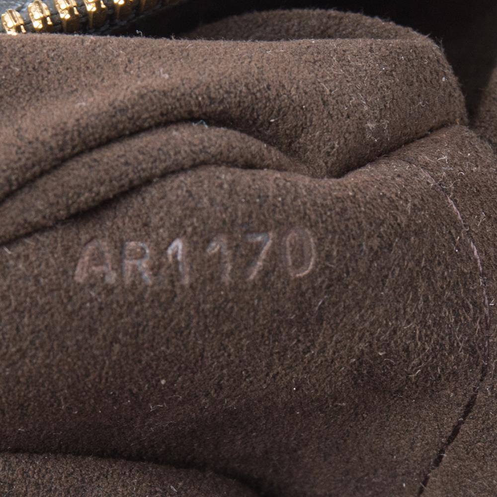 Gray Louis Vuitton Anthracite Mahina Leather Stellar GM Bag