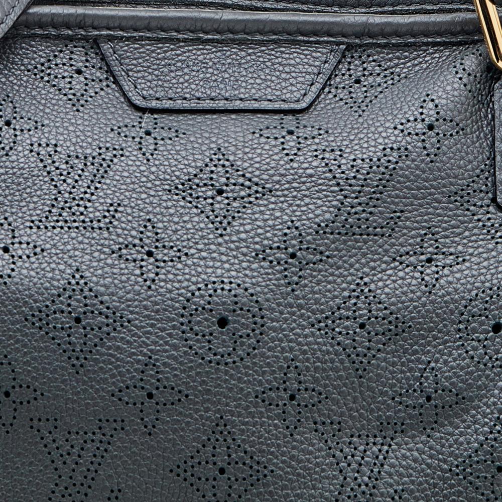 Louis Vuitton Anthracite Mahina Leather Stellar GM Bag 2