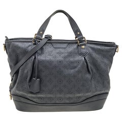 Louis Vuitton Anthrazitfarbene Mahina-Ledertasche Stellar GM