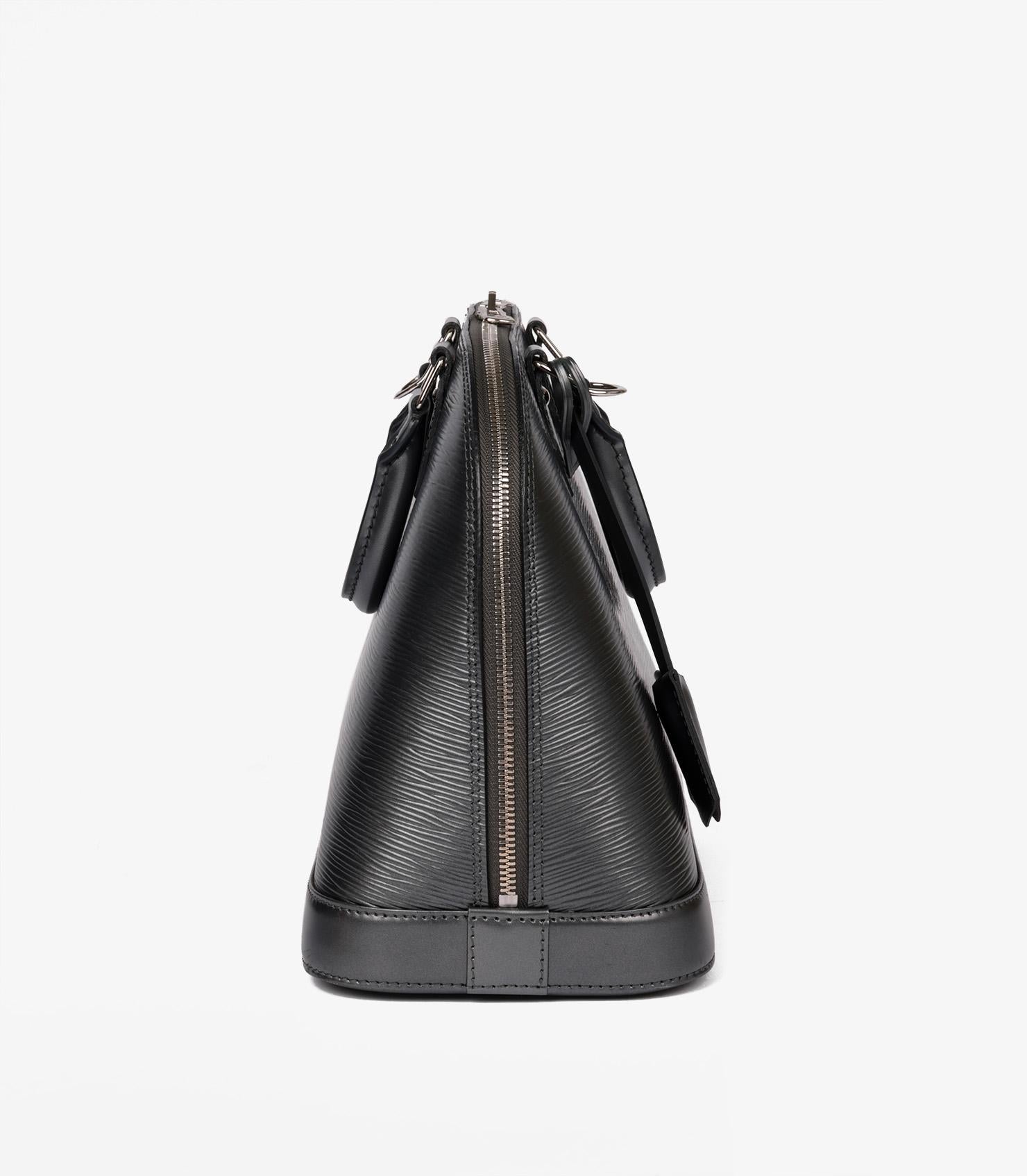 Louis Vuitton Anthracite Metallic Epi Leather Alma PM In Excellent Condition In Bishop's Stortford, Hertfordshire