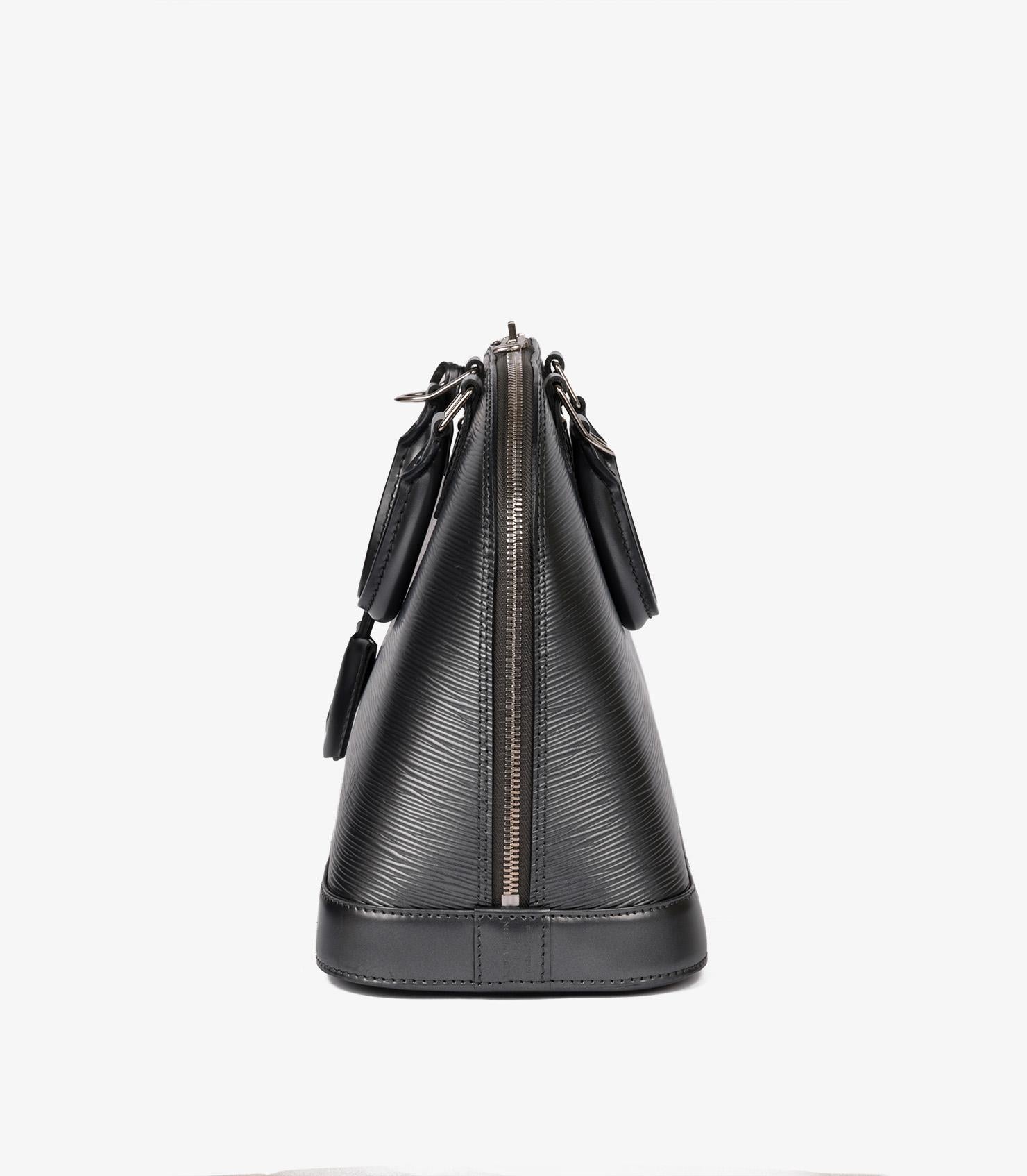 Women's or Men's Louis Vuitton Anthracite Metallic Epi Leather Alma PM