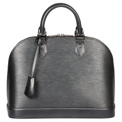 Louis Vuitton Anthracite Metallic Epi Leather Alma PM