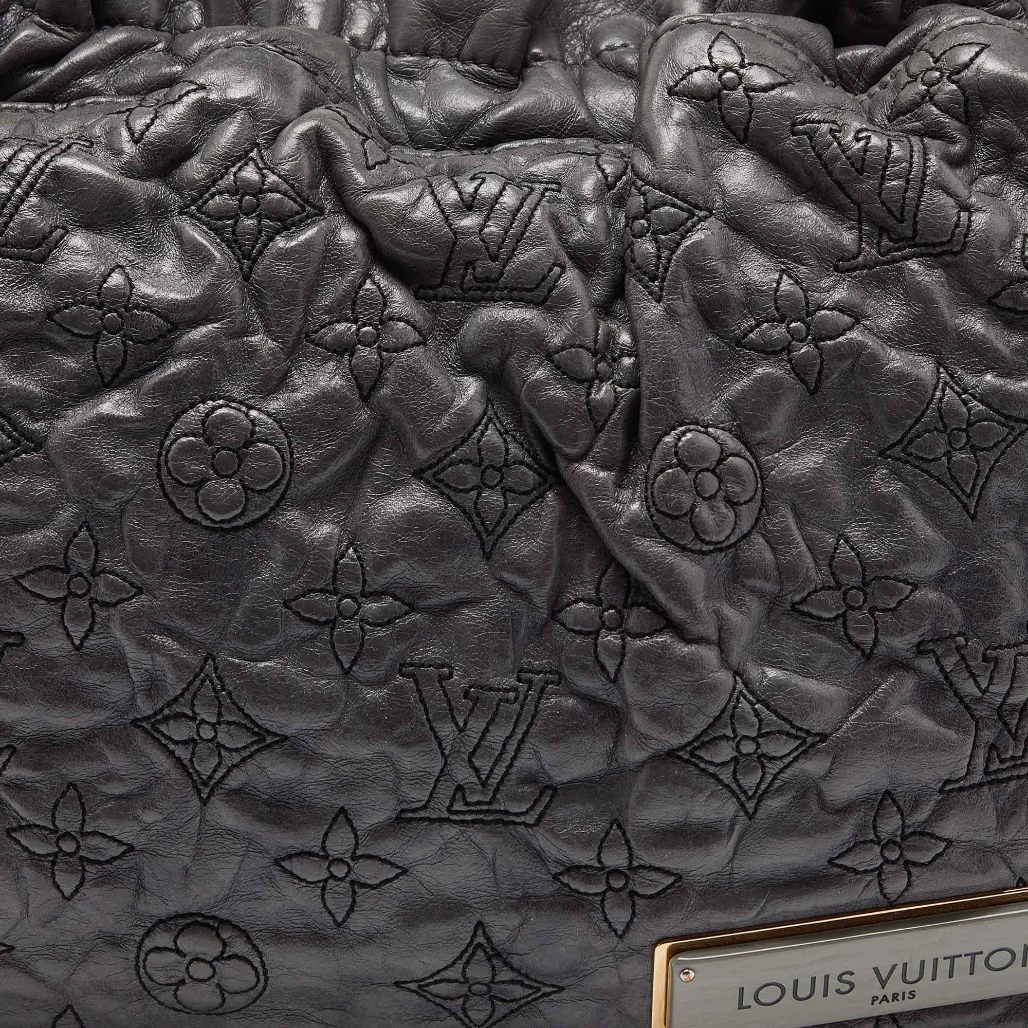 Louis Vuitton Anthracite Monogram Leather Olympe Nimbus PM Bag 2