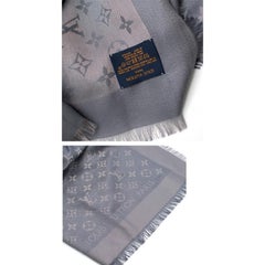 Louis Vuitton Anthracite Monogram Shine Shawl