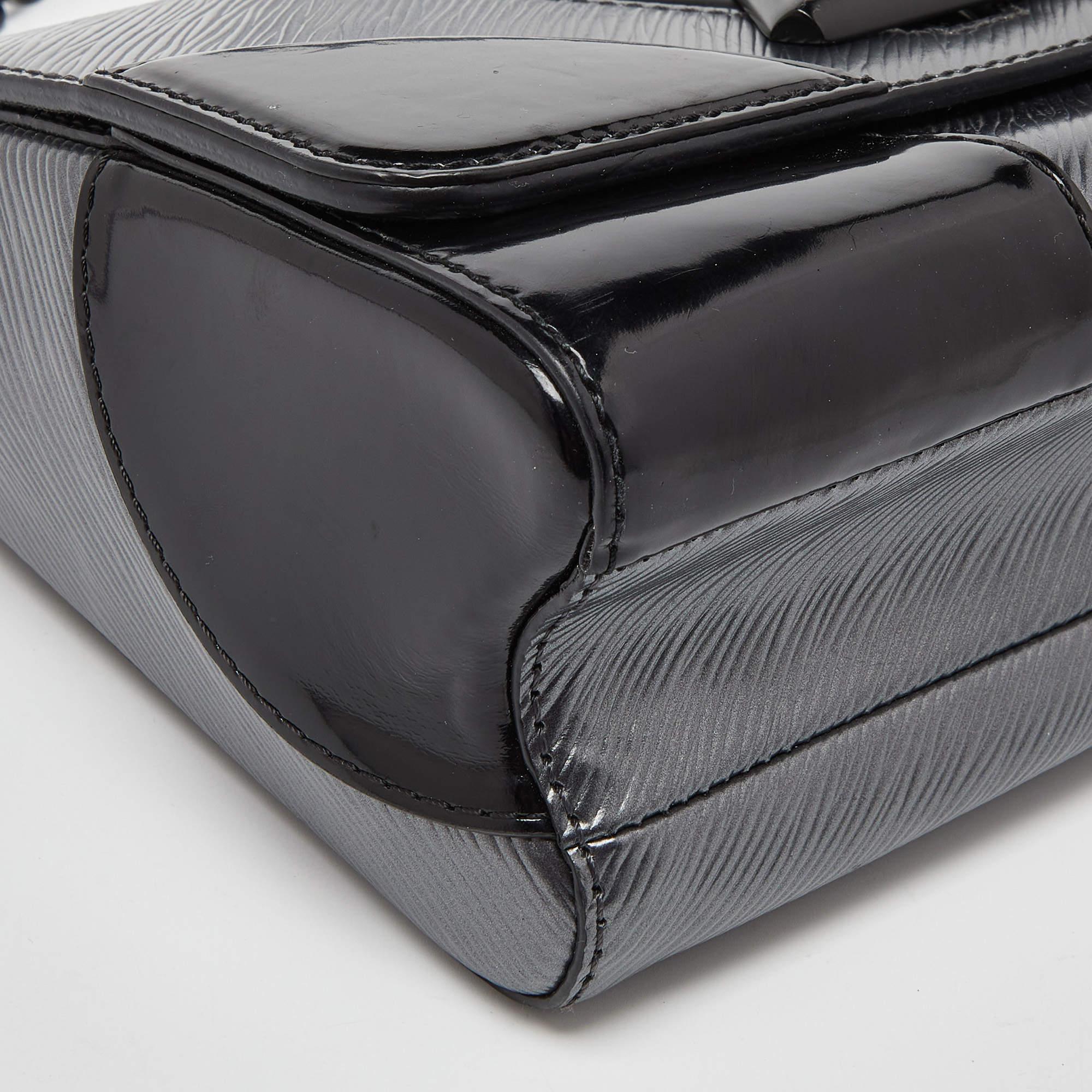 Women's Louis Vuitton Anthracite Nacre/Black Epi Leather Twist MM Bag