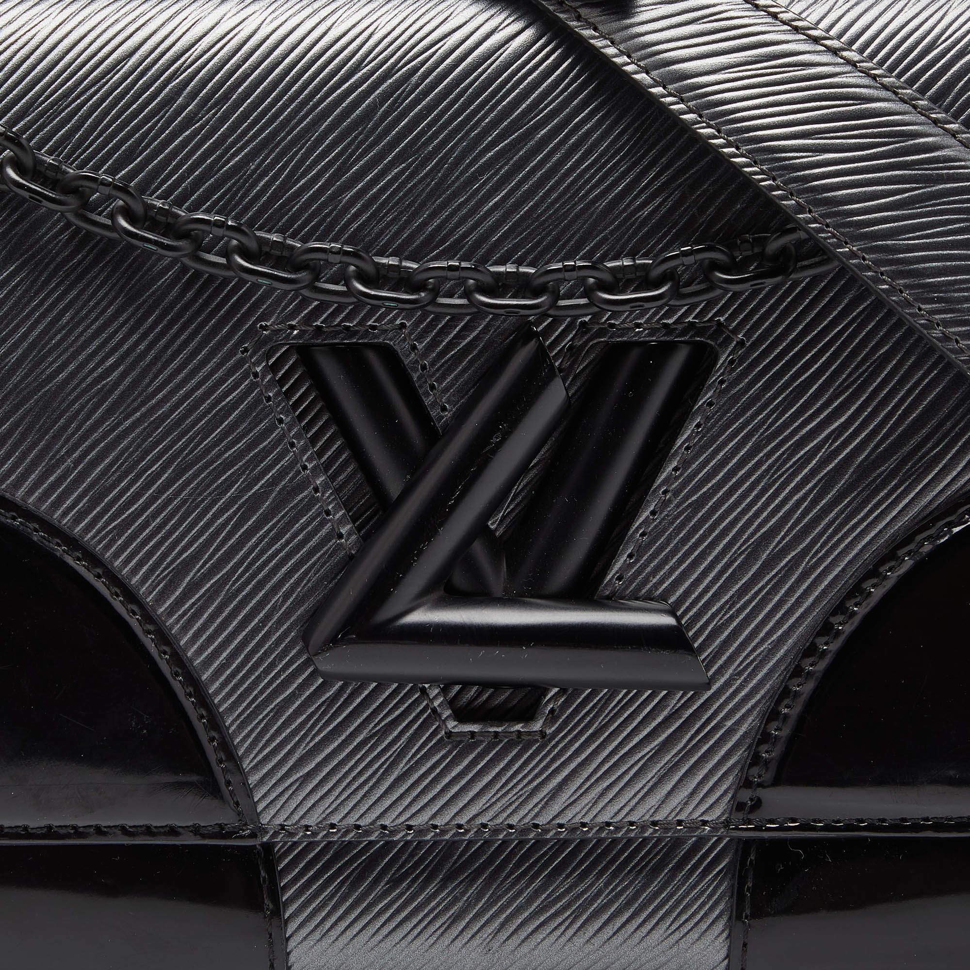 Louis Vuitton Anthracite Nacre/Black Epi Leather Twist MM Bag 1