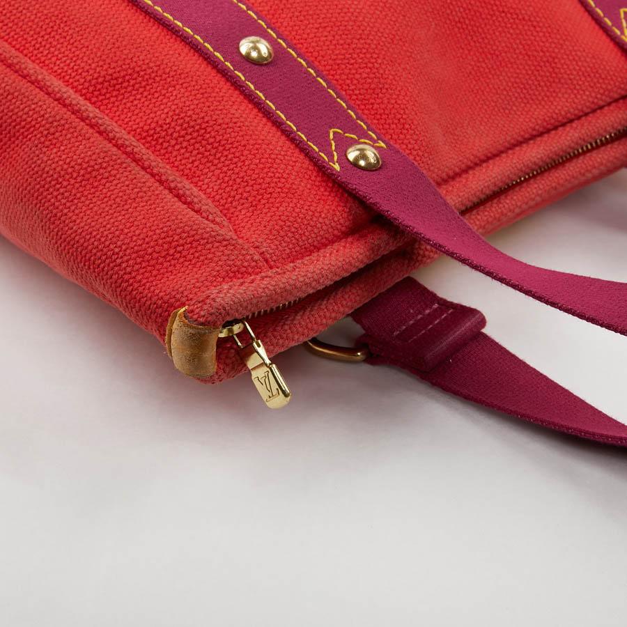 LOUIS VUITTON Antigua Bag In Red Cotton Canvas 6