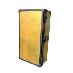 Louis Vuitton Antique Orange Yellow Vuittonite Cabin Steamer Trunk