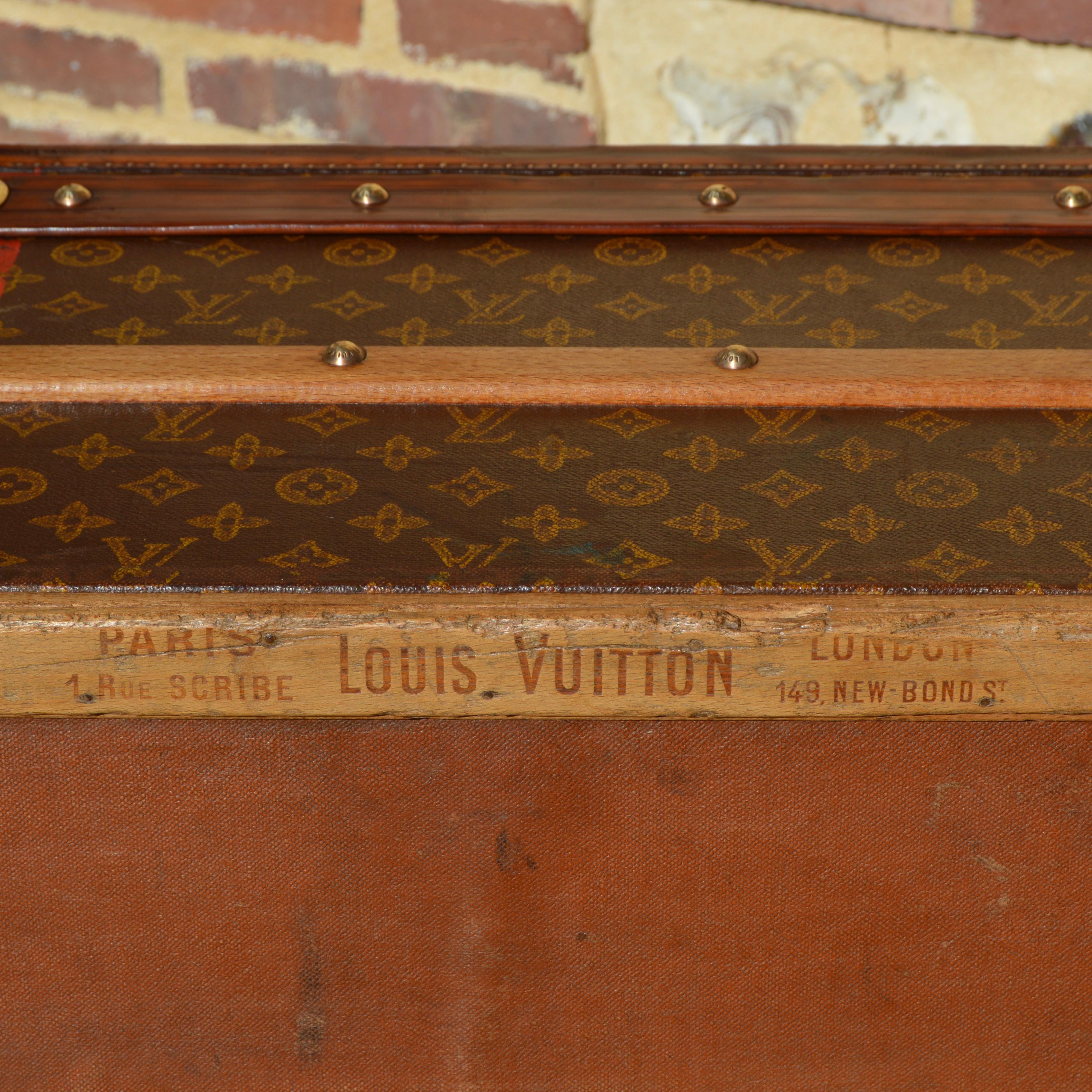 Louis Vuitton antique travel trunk c.1910 12