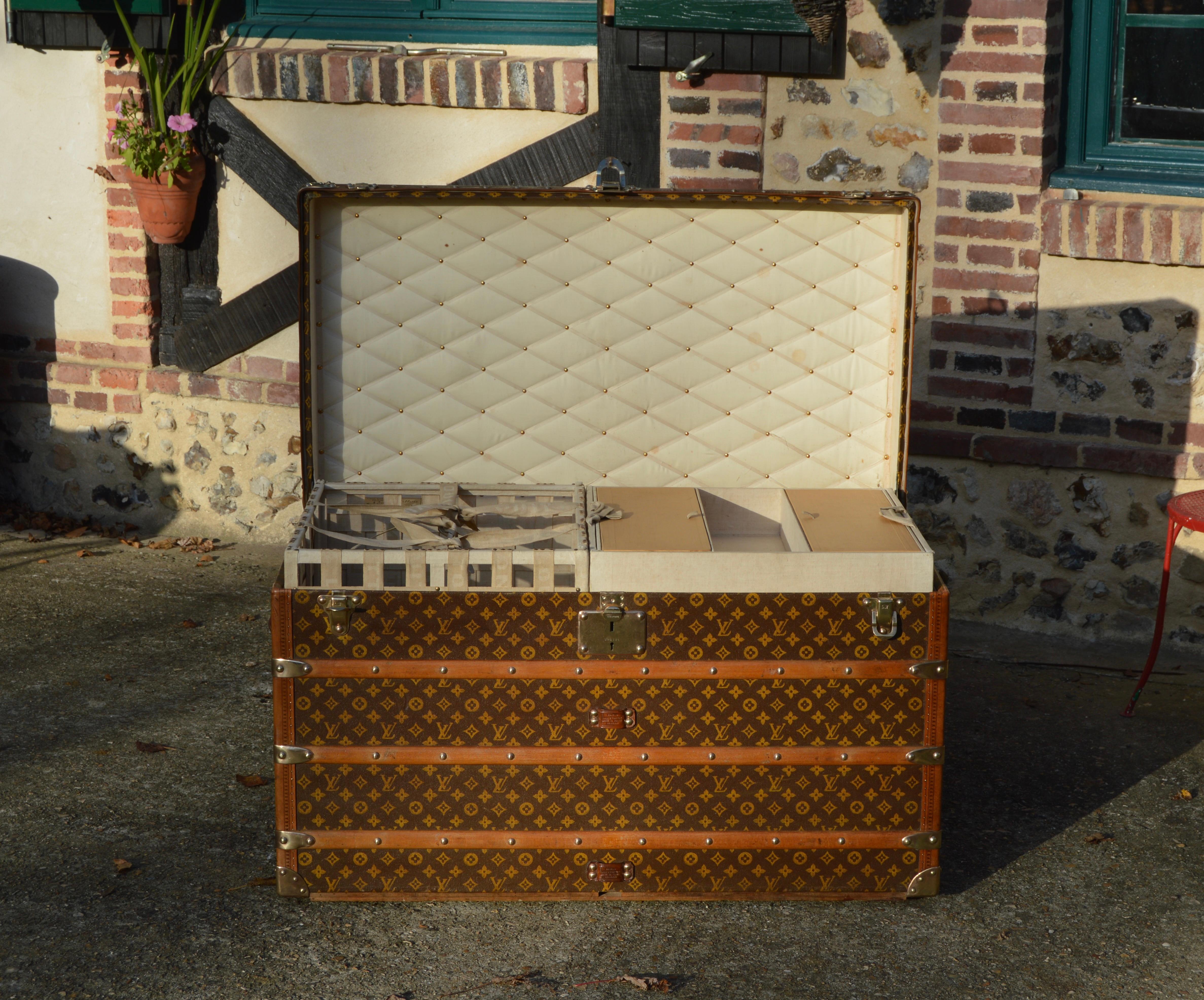 Louis Vuitton antique travel trunk c.1913 For Sale 2