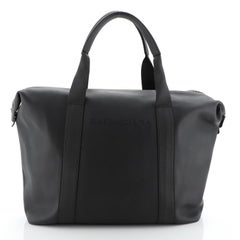 Balenciaga Logo Zip Satchel Leather Large