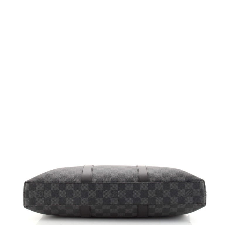 Louis Vuitton Anton Briefcase Damier Graphite For Sale at 1stDibs