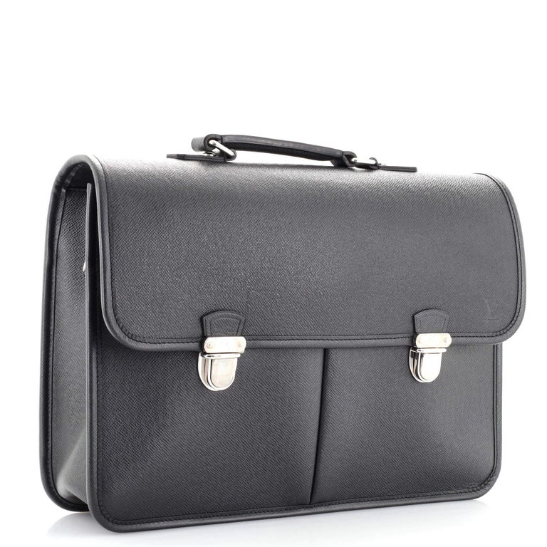 Louis Vuitton Anton Briefcase Taiga Leather at 1stDibs