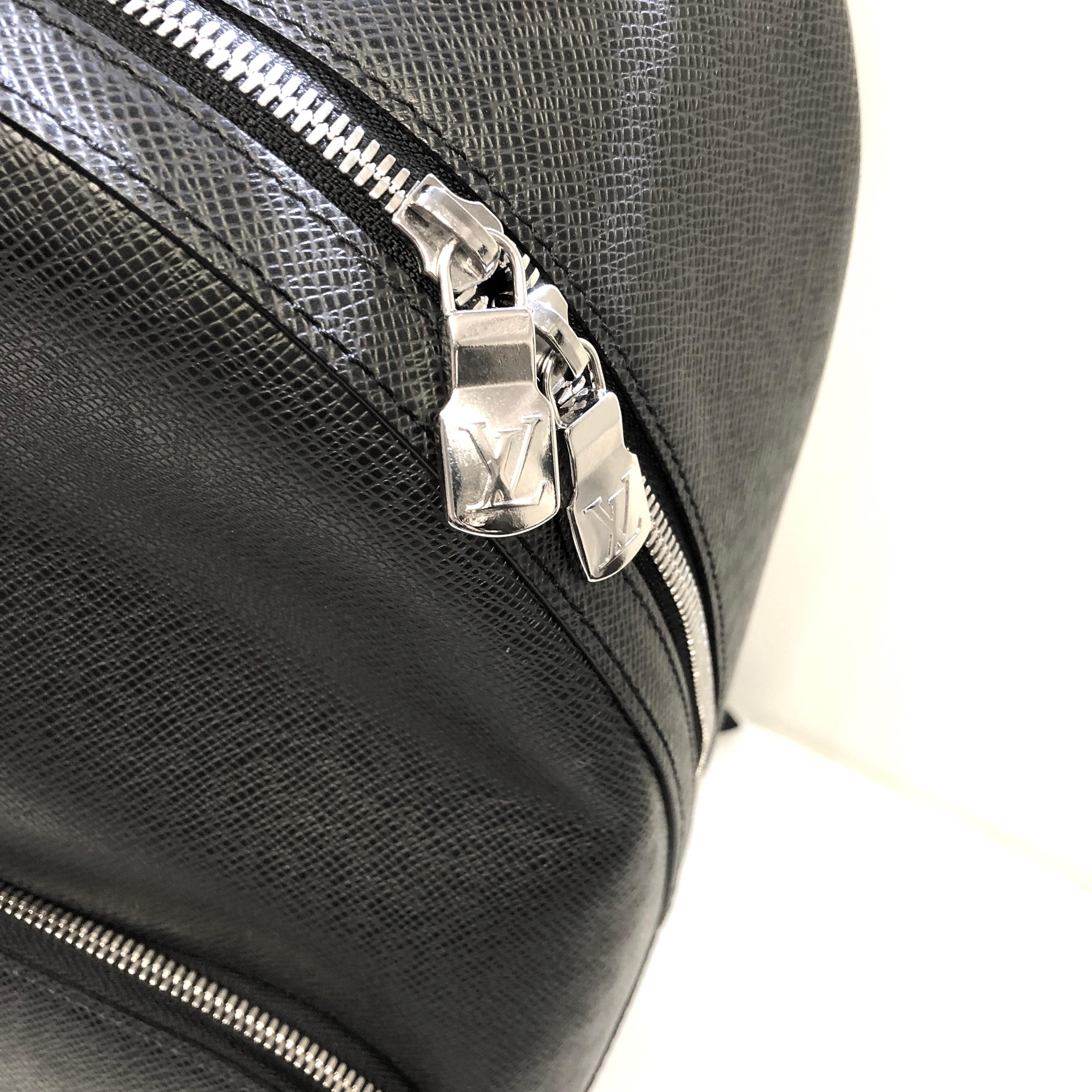 Louis Vuitton Anton Taiga Leather Backpack In Excellent Condition In Westlake Village, CA