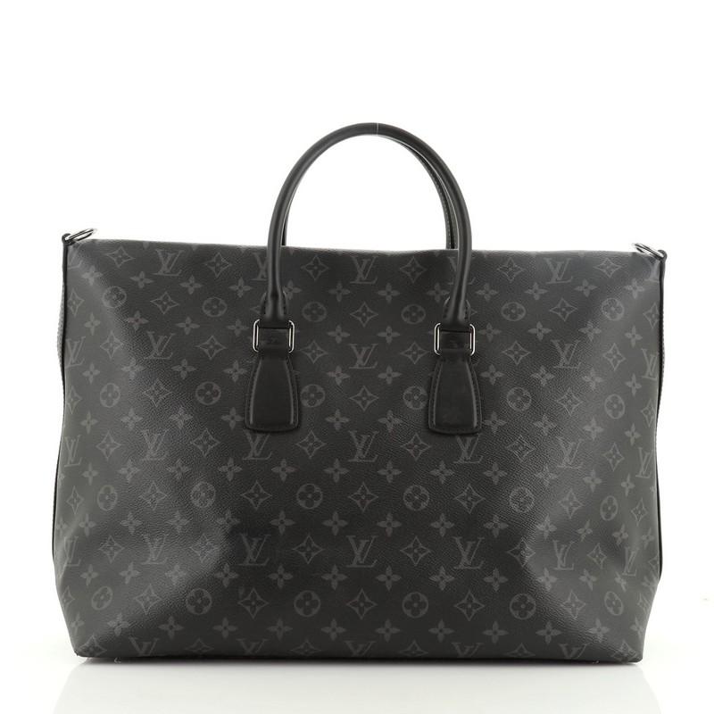 Louis Vuitton Apollo Allday Tote Monogramm Eclipse Segeltuch (Schwarz)