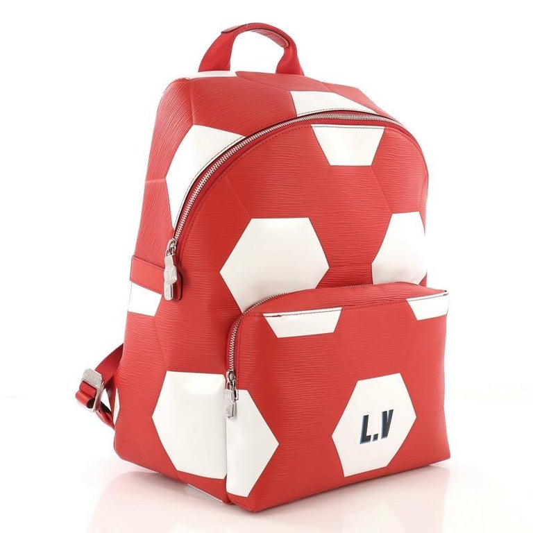 Louis Vuitton Apollo Backpack Limited Edition FIFA World Cup Epi Leather  White 443857
