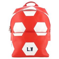 Red and White Calfskin Limited Edition Fifa World Cup Hexagonal Bandouliere  Keepall 50 Silver Hardware, 2018, Fashion Through Time, 2021