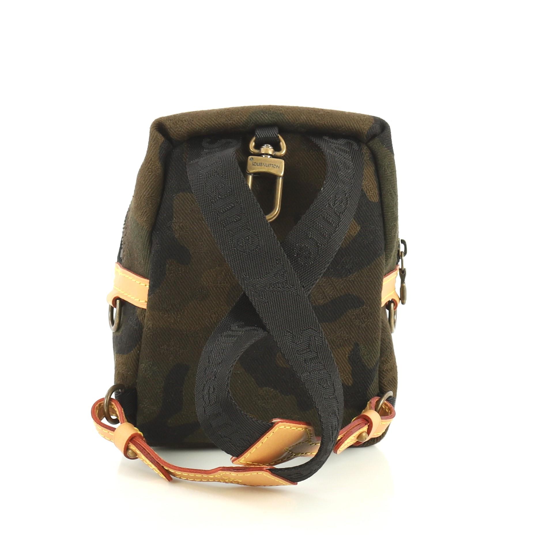 Louis Vuitton Apollo Backpack Limited Edition Supreme Camouflage Canvas Nano In Excellent Condition In NY, NY