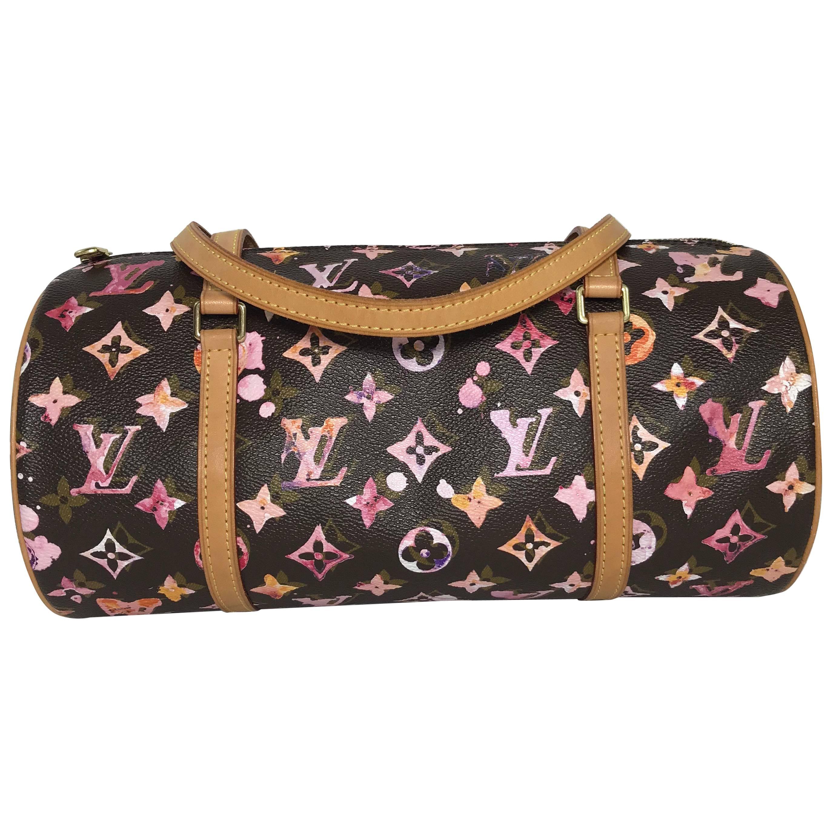 Louis Vuitton Aquarelle Monogram Papillion 30 Shoulder Bag
