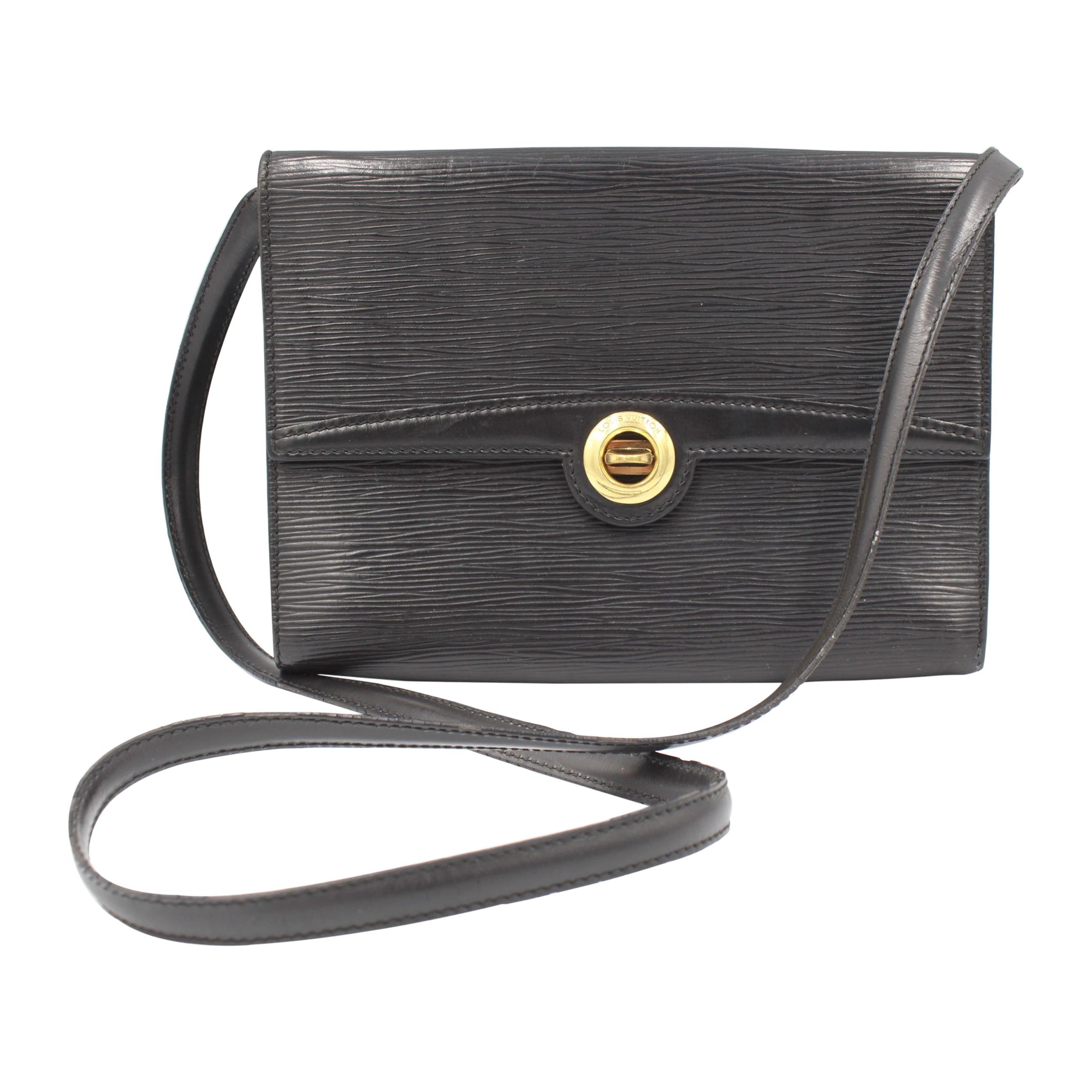 Louis Vuitton Arche in black épi leather handbag For Sale