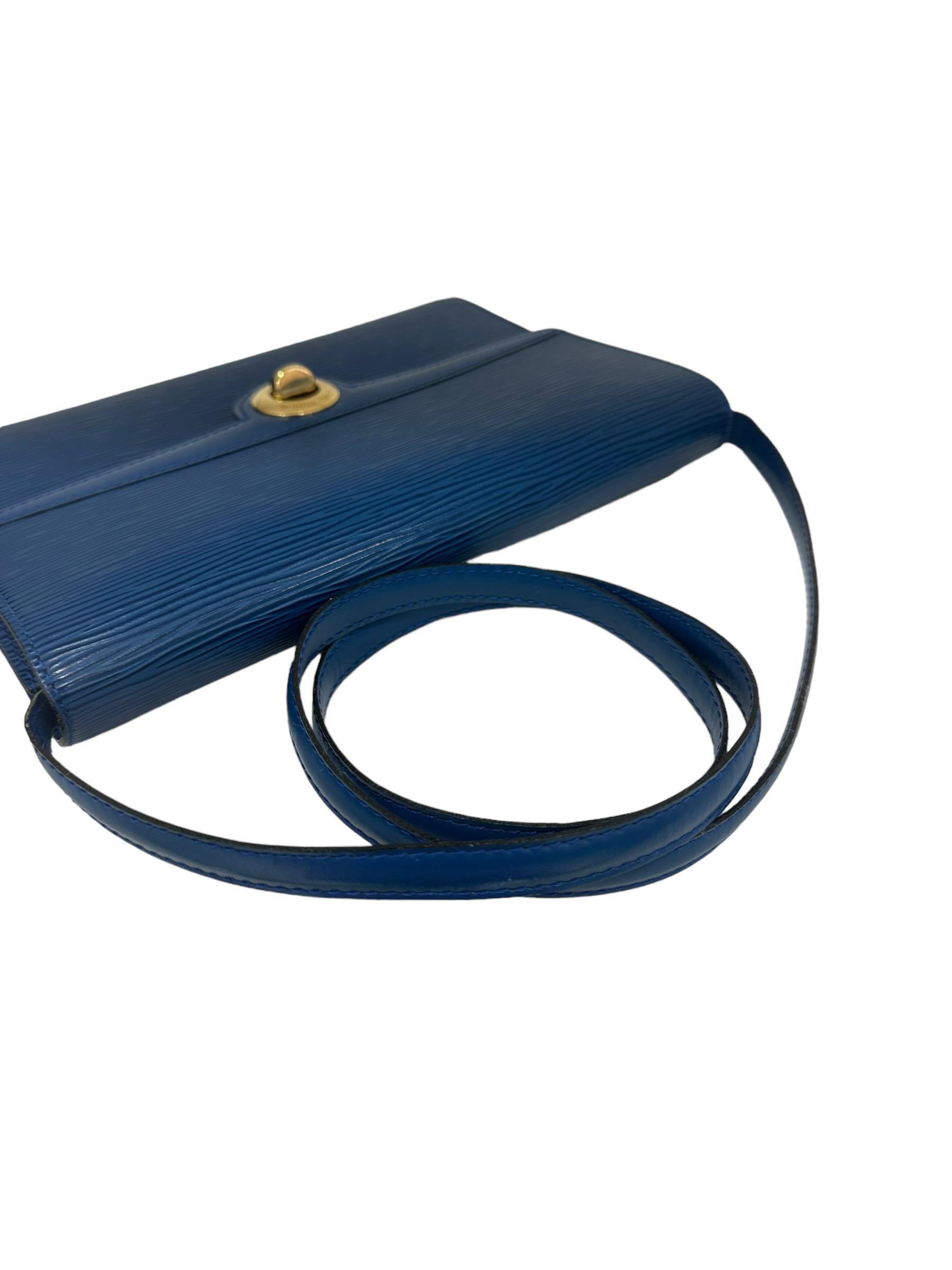 Louis Vuitton Arche PM Blue Epi Leather Shoulder Bag 7