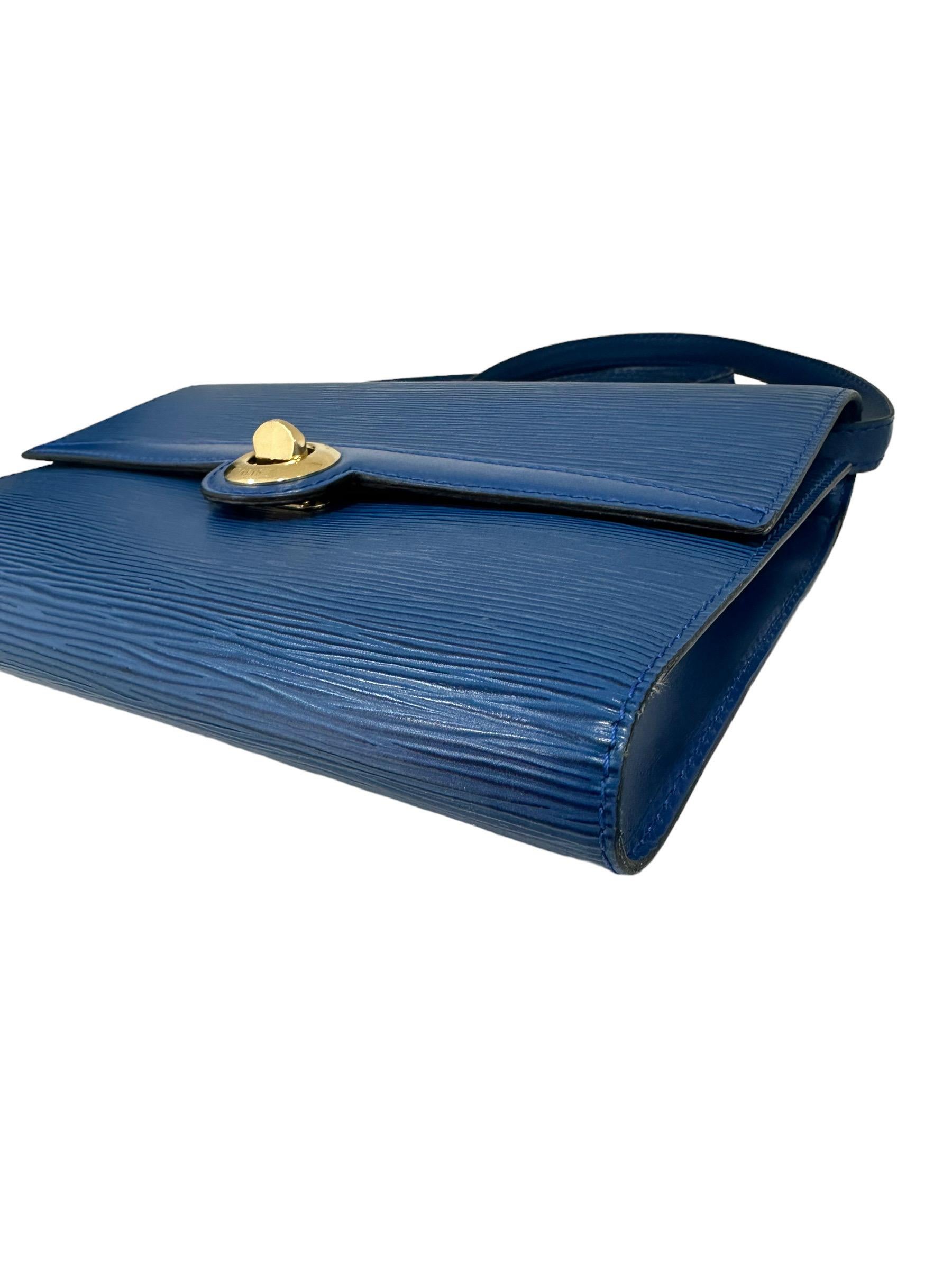 Louis Vuitton Arche PM Blue Epi Leather Shoulder Bag 2