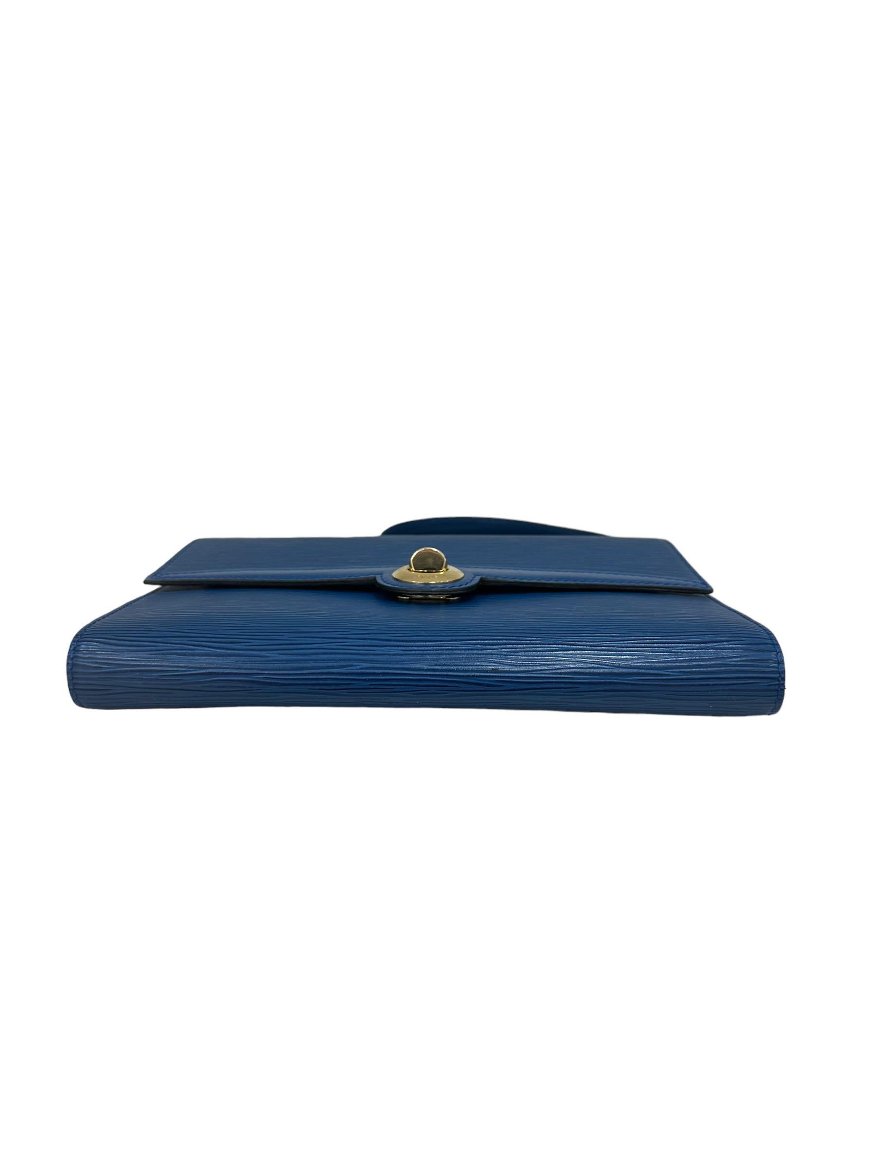 Louis Vuitton Arche PM Blue Epi Leather Shoulder Bag 3