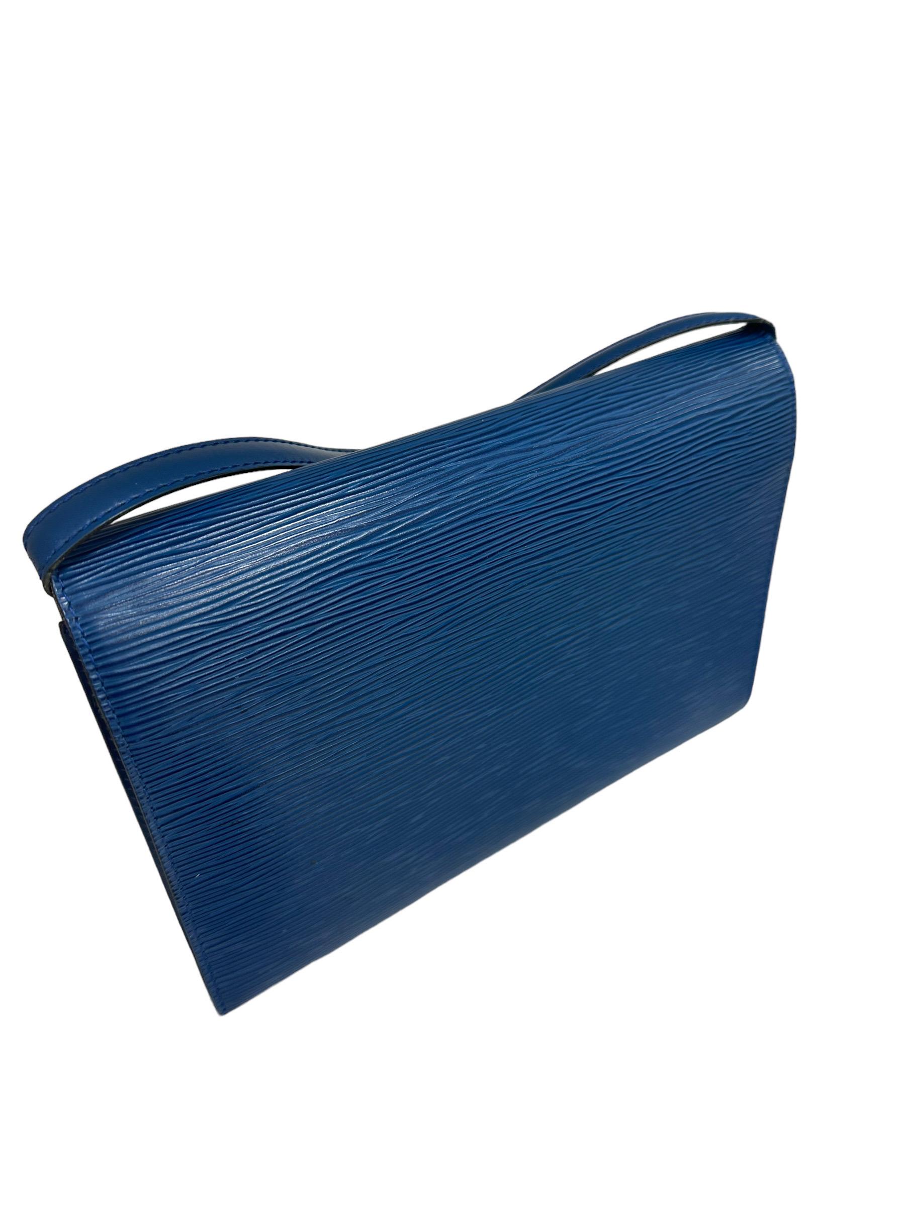 Louis Vuitton Arche PM Blue Epi Leather Shoulder Bag 5