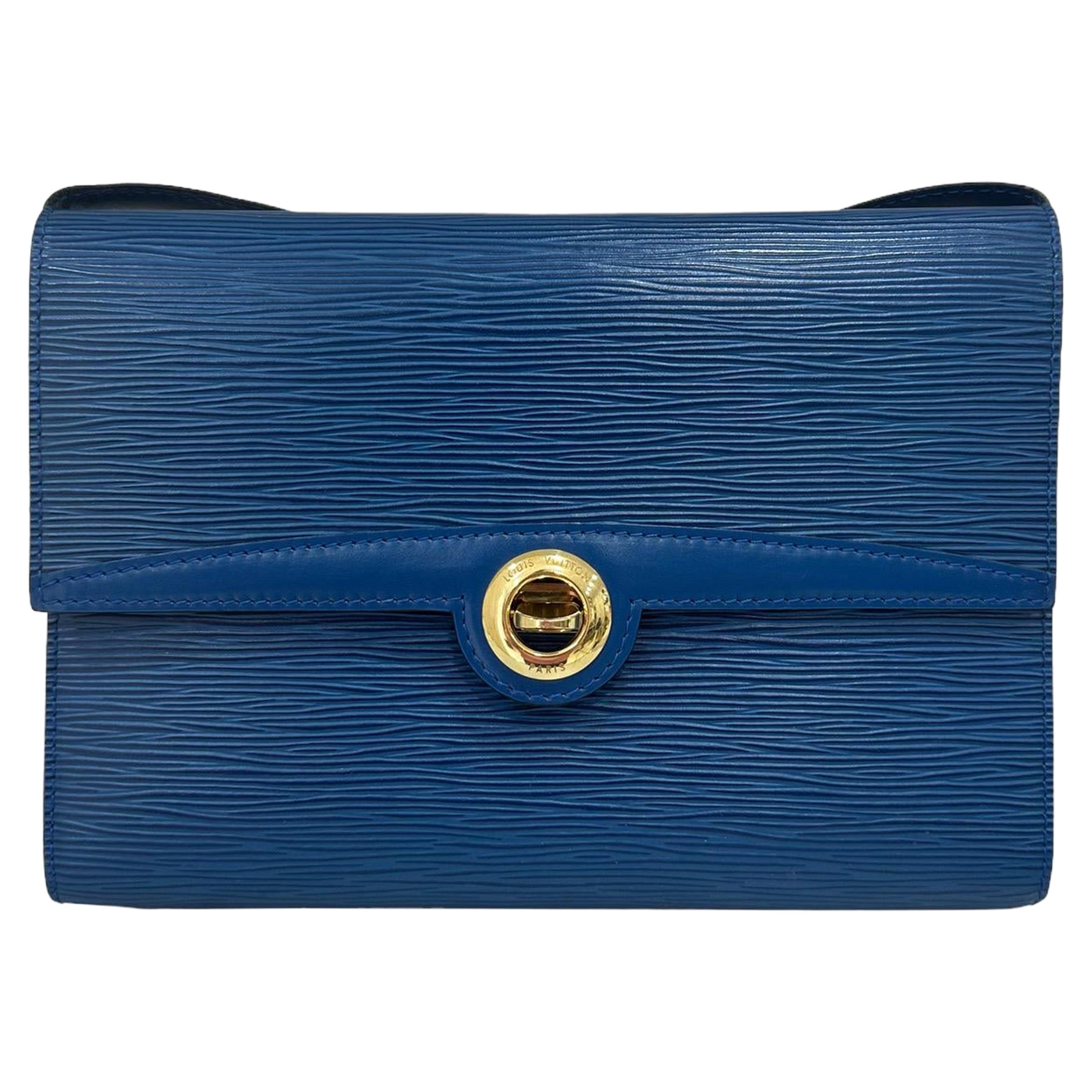 Louis Vuitton Arche PM Blue Epi Leather Shoulder Bag