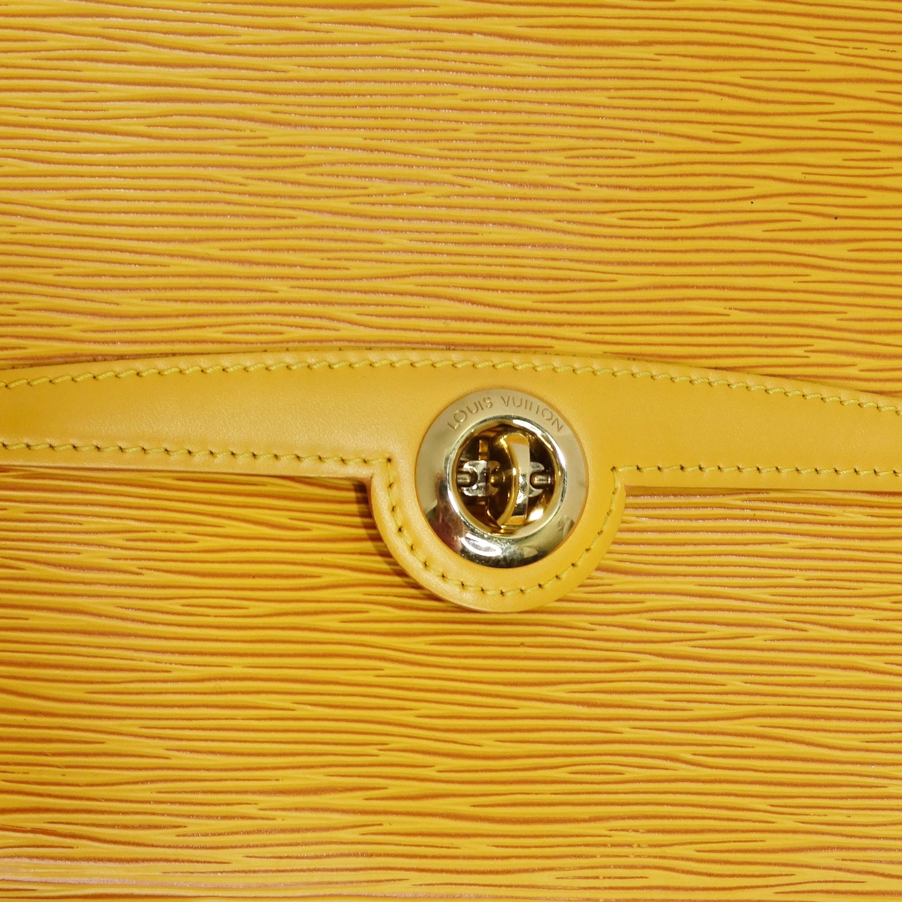 Orange Louis Vuitton Arche Pochette Epi Leather Shoulder Bag