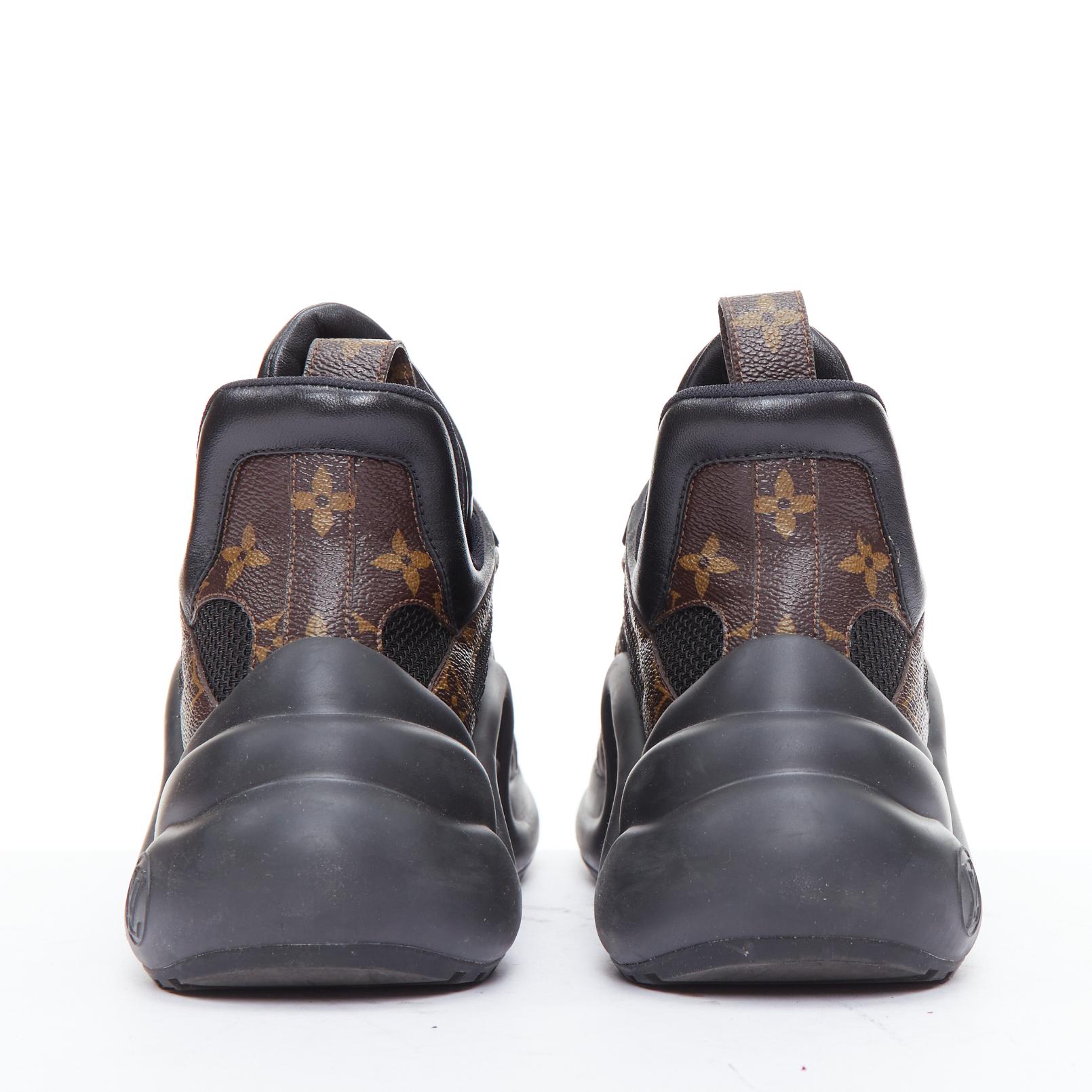 Women's LOUIS VUITTON Archlight black LV monogram chunky sneakers EU39 For Sale