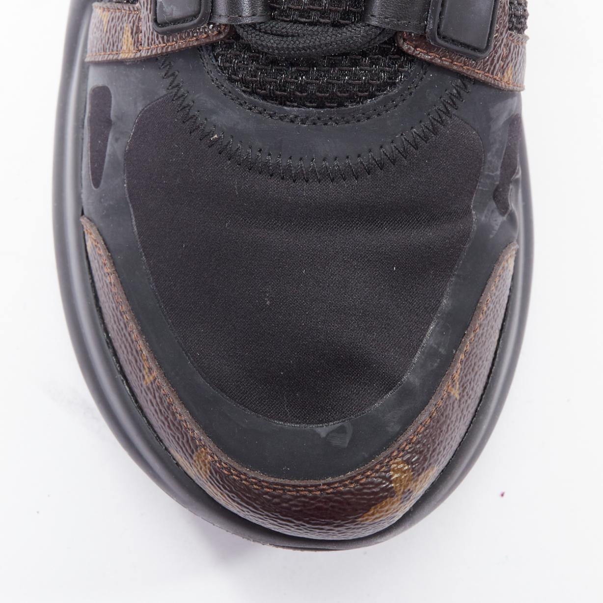 LOUIS VUITTON Archlight black LV monogram chunky sneakers EU39 For Sale 1