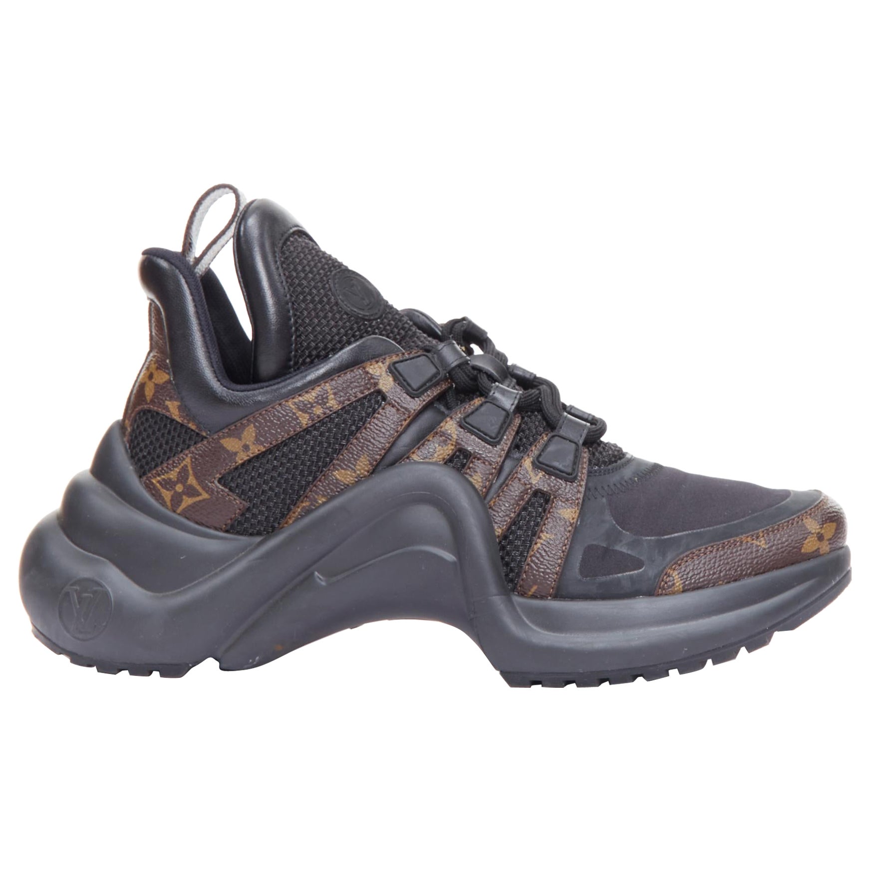 LOUIS VUITTON Archlight nero LV Monogram sneakers chunky EU39