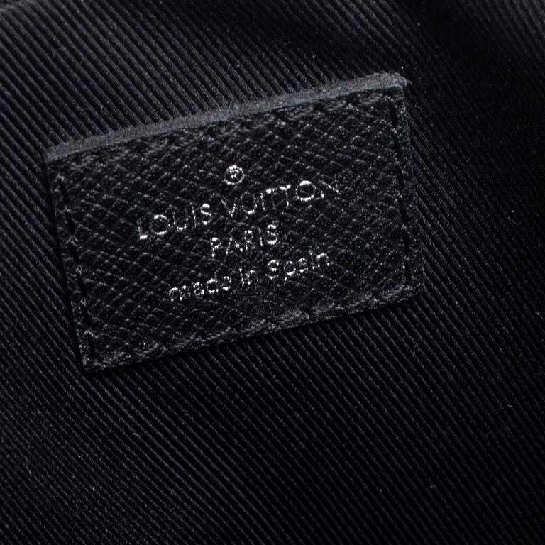 Louis Vuitton Pochette Anton Taiga Ardoise in Leather with Silver-tone - GB